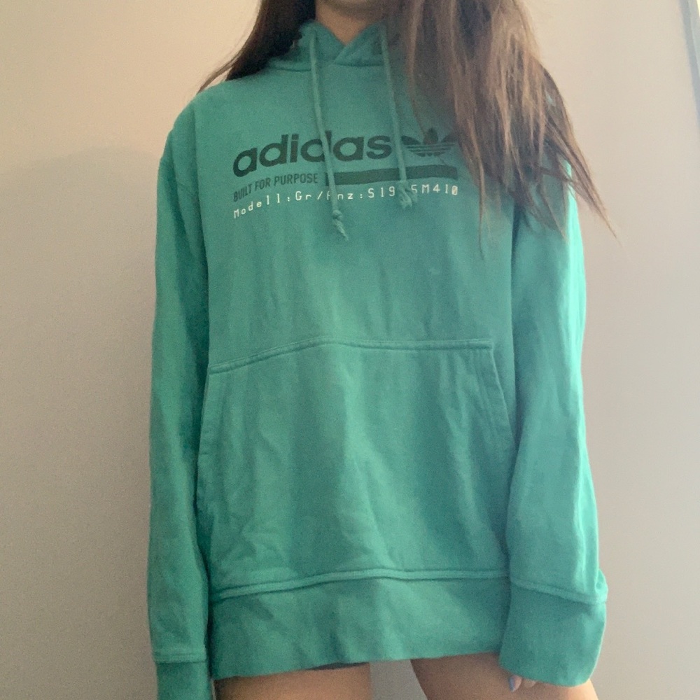 TEAL ADIDAS HOODIE